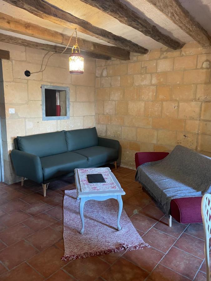 L'Escale Troglo Au Bord De La Loire Villa Souzay-Champigny Exterior foto