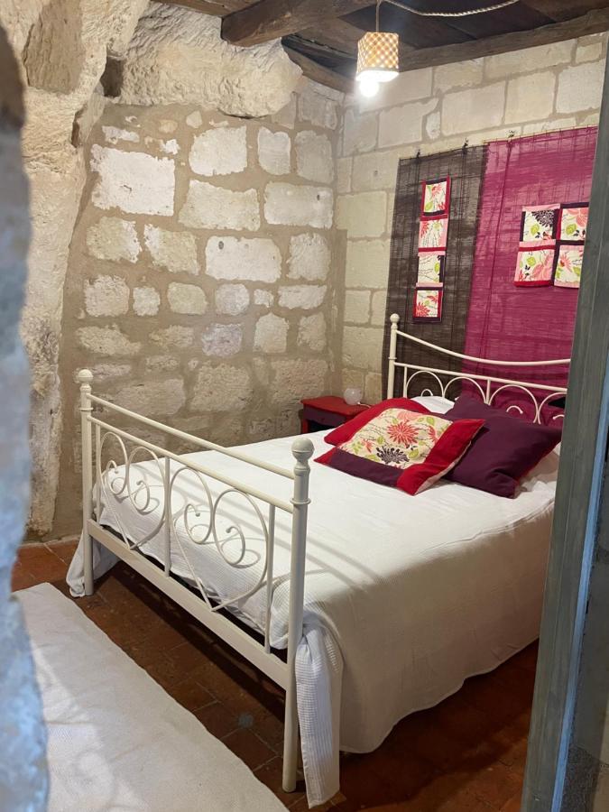 L'Escale Troglo Au Bord De La Loire Villa Souzay-Champigny Exterior foto